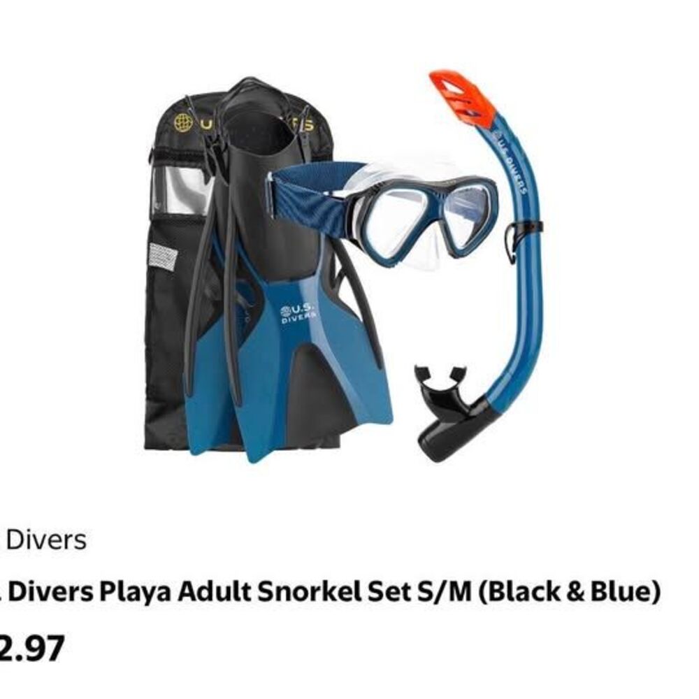 ADULT SNORKEL SET U.S. DIVERS - Picture 2 of 3